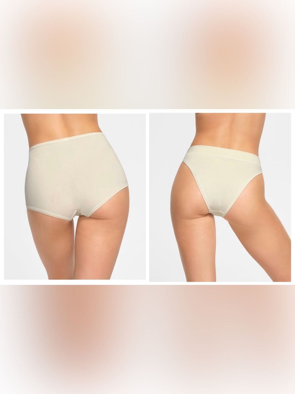 2 pairs of NWT Skims Cotton Jersey panties Size Small